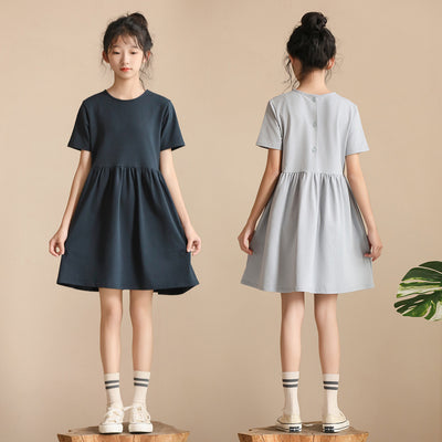 Cotton Short Sleeve T-Dress